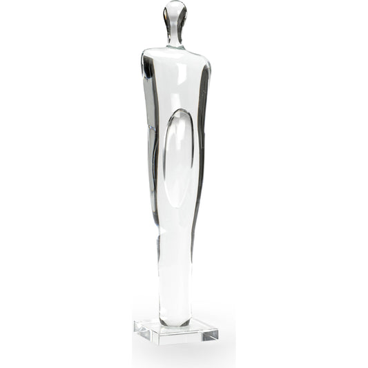 Silhouette Figure by Chelsea House in clear. Made from glass in a modern style.