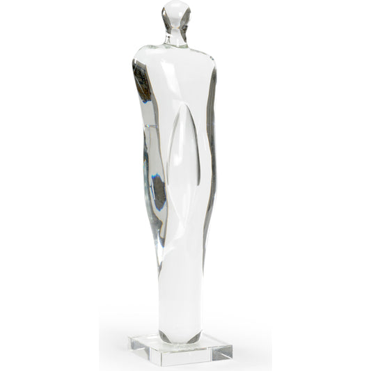 Silhouette Figure by Chelsea House in clear. Made from glass in a modern style.