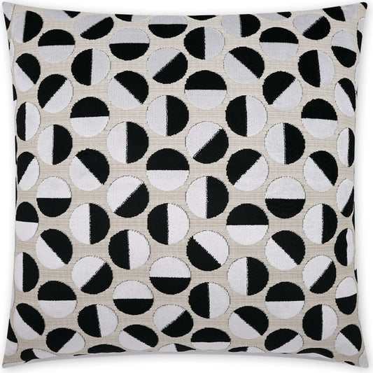 Tilt Throw Pillow by DV Kap Home in black. Made from 40% polyester, 60% rayon in a modern style.