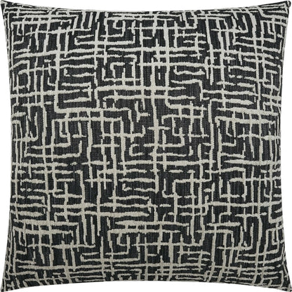 Gervais Pillow by DV Kap Home in black. Made from 42.66% acrylic, 50.55% olefin, 16.79% uv polyester in a modern style.