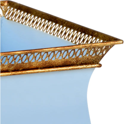 French Tole Planter by Chelsea House. Made from iron in a traditional style.