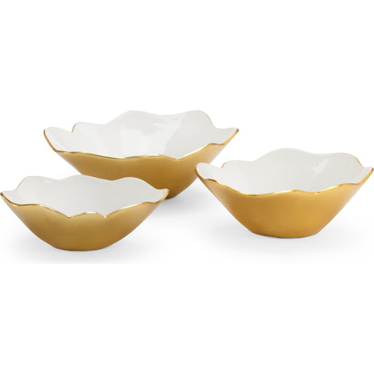 Enameled Bowls Set (Set of 3) by Chelsea House. Made from aluminum in a eclectic & global style.