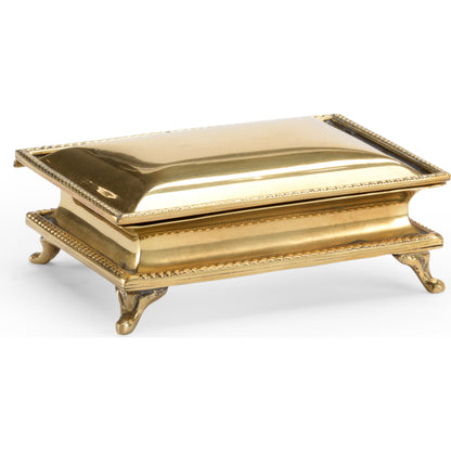 Classic Brass Box by Chelsea House in polished brass. Made from metal in a traditional style.