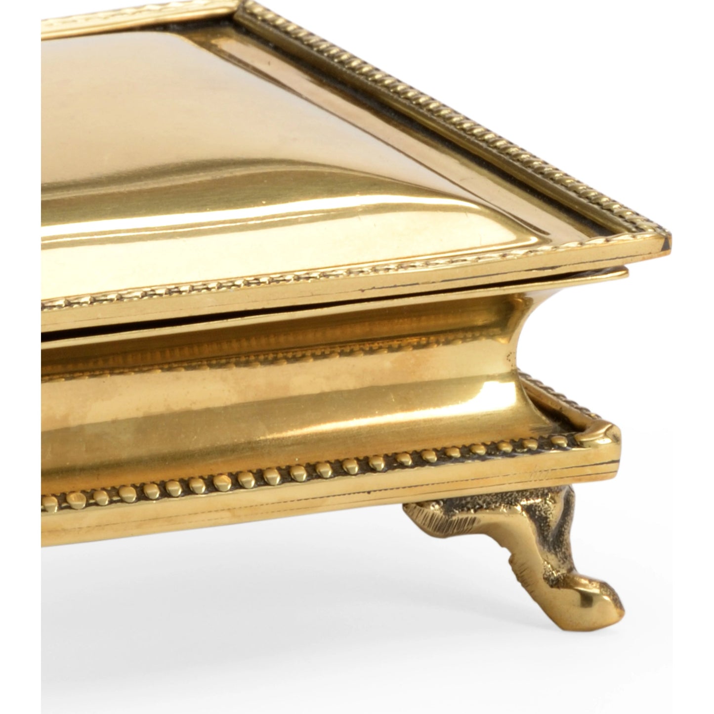 004 SR-382320 | Closeup | Classic Brass Box by Chelsea House in polished brass. Made from metal in a traditional style.