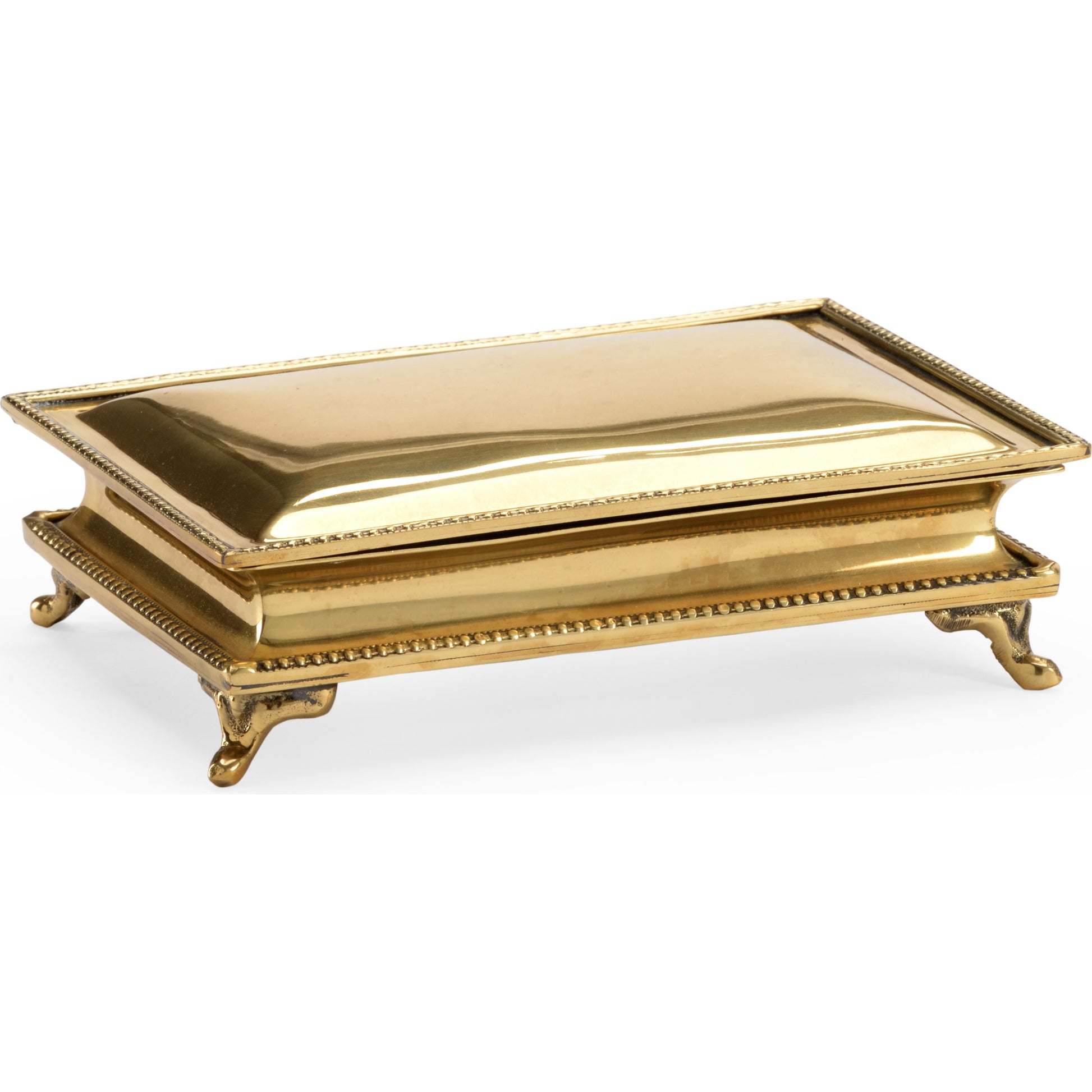 Classic Brass Box by Chelsea House in polished brass. Made from metal in a traditional style.