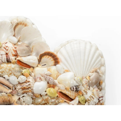 Shell Square Mirror by Chelsea House in natural, clear. Made from shells, mirror in a coastal style.