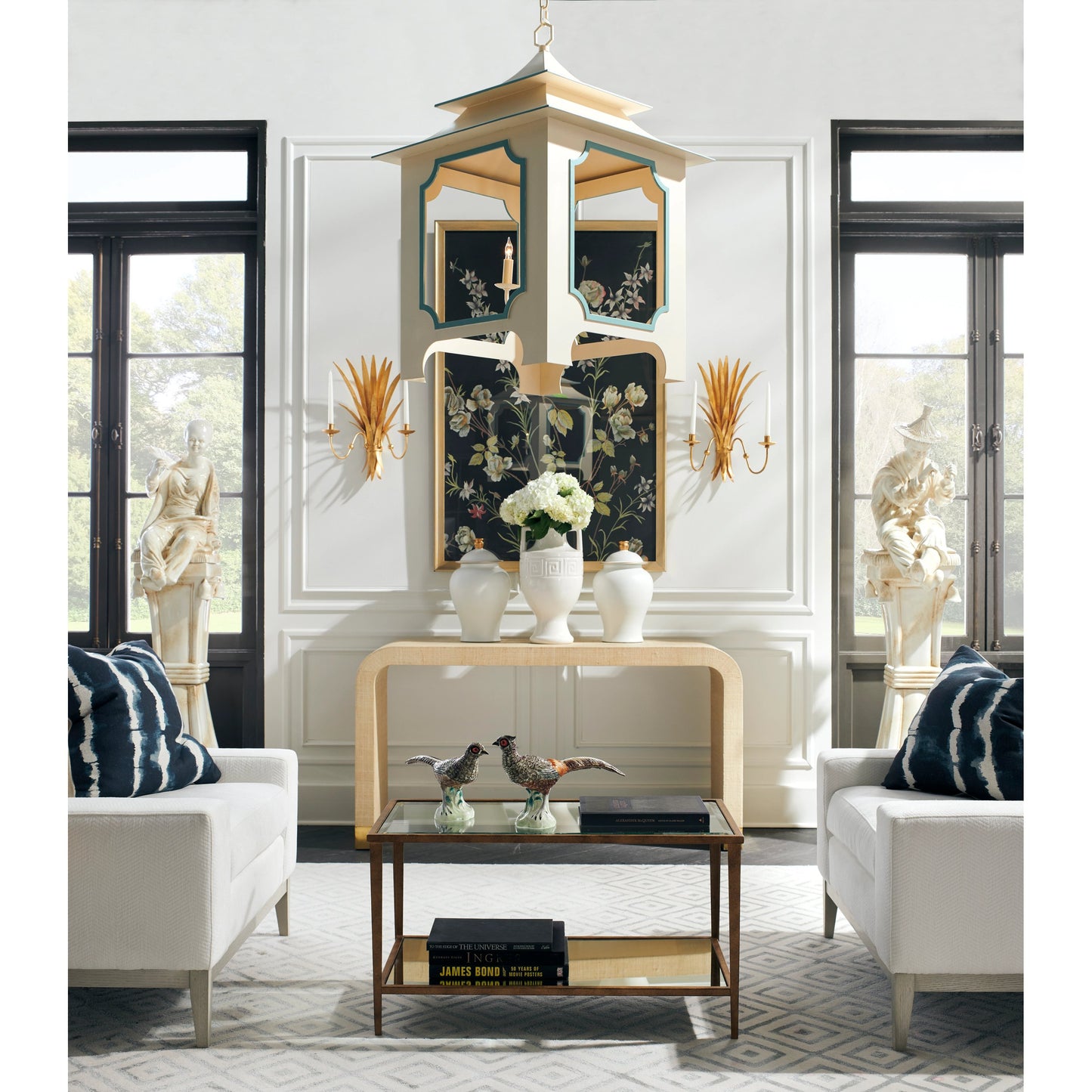 003 SR-382858 | Lifestyle | Grecian Urn by Chelsea House in white glaze. Made from ceramic in a transitional style.