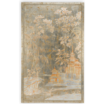 Chinoiserie Panel II by Chelsea House in silver, gold. Made from wood in a eclectic & global style.