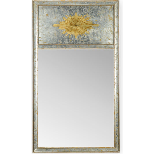 Halcyon Hall Mirror by Chelsea House in antique silver leaf, clear. Made from wood, mirror in a traditional style.