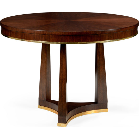 Wesley Entry Table by Chelsea House in brown, gold. Made from wood, brass in a transitional style.