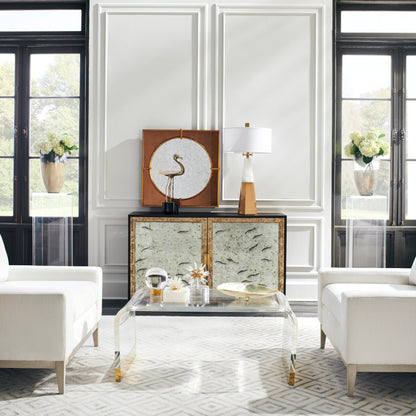 Waterfall Acrylic Coffee Table by Chelsea House. Made from acrylic, metal in a modern style.
