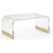 Waterfall Acrylic Coffee Table by Chelsea House. Made from acrylic, metal in a modern style.