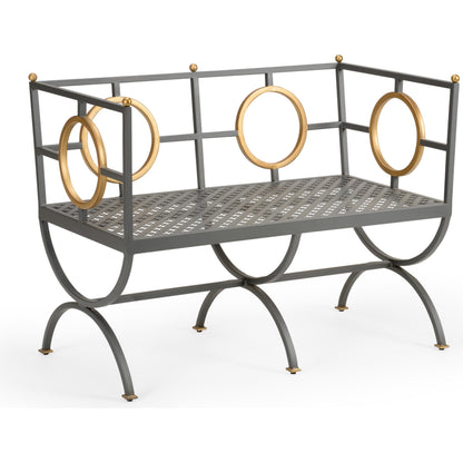 Circle Bench by Chelsea House in steel, antique gold. Made from metal in a eclectic & global style.