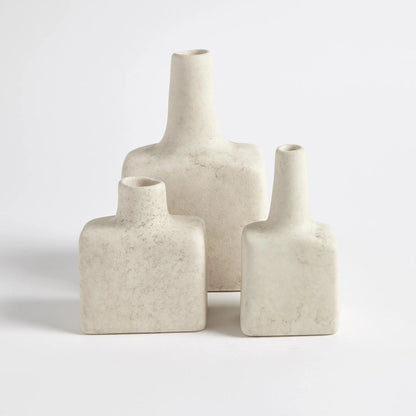 Tall Stack Bottle by Global Views in reactive ivory. Made from earthenware in a eclectic & global style.