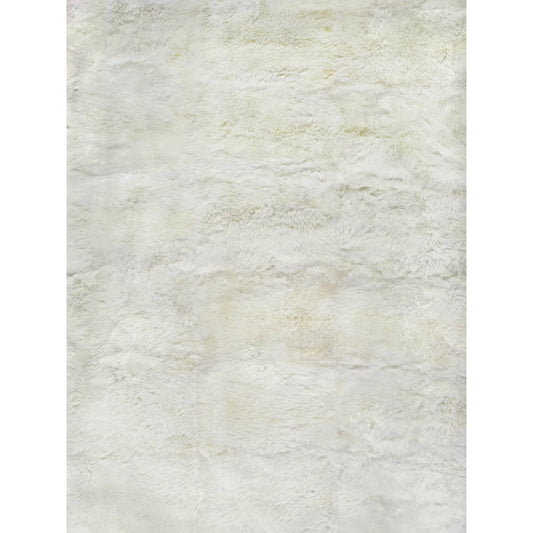 Sheepskin 3845 Rug by Exquisite Rugs in ivory. Made from new zealand sheepskin in a unique style.