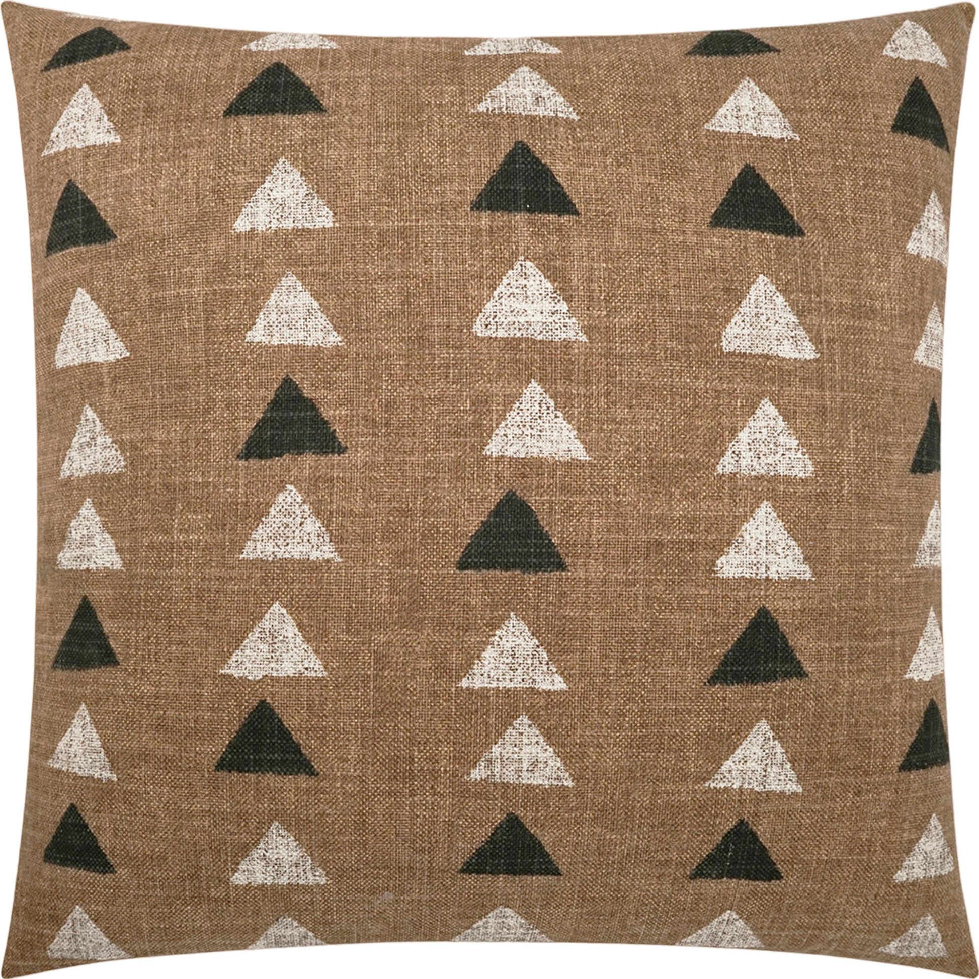 Dadez Throw Pillow by DV Kap Home in tan/taupe. Made from 75% cotton, 25% linen in a modern style.