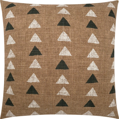Dadez Throw Pillow by DV Kap Home in tan/taupe. Made from 75% cotton, 25% linen in a modern style.