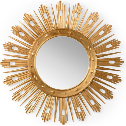 Wasden Mirror by Chelsea House in antique gold leaf, plain. Made from composite, mirror in a transitional style.