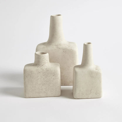 Tall Stack Bottle by Global Views in reactive ivory. Made from earthenware in a eclectic & global style.