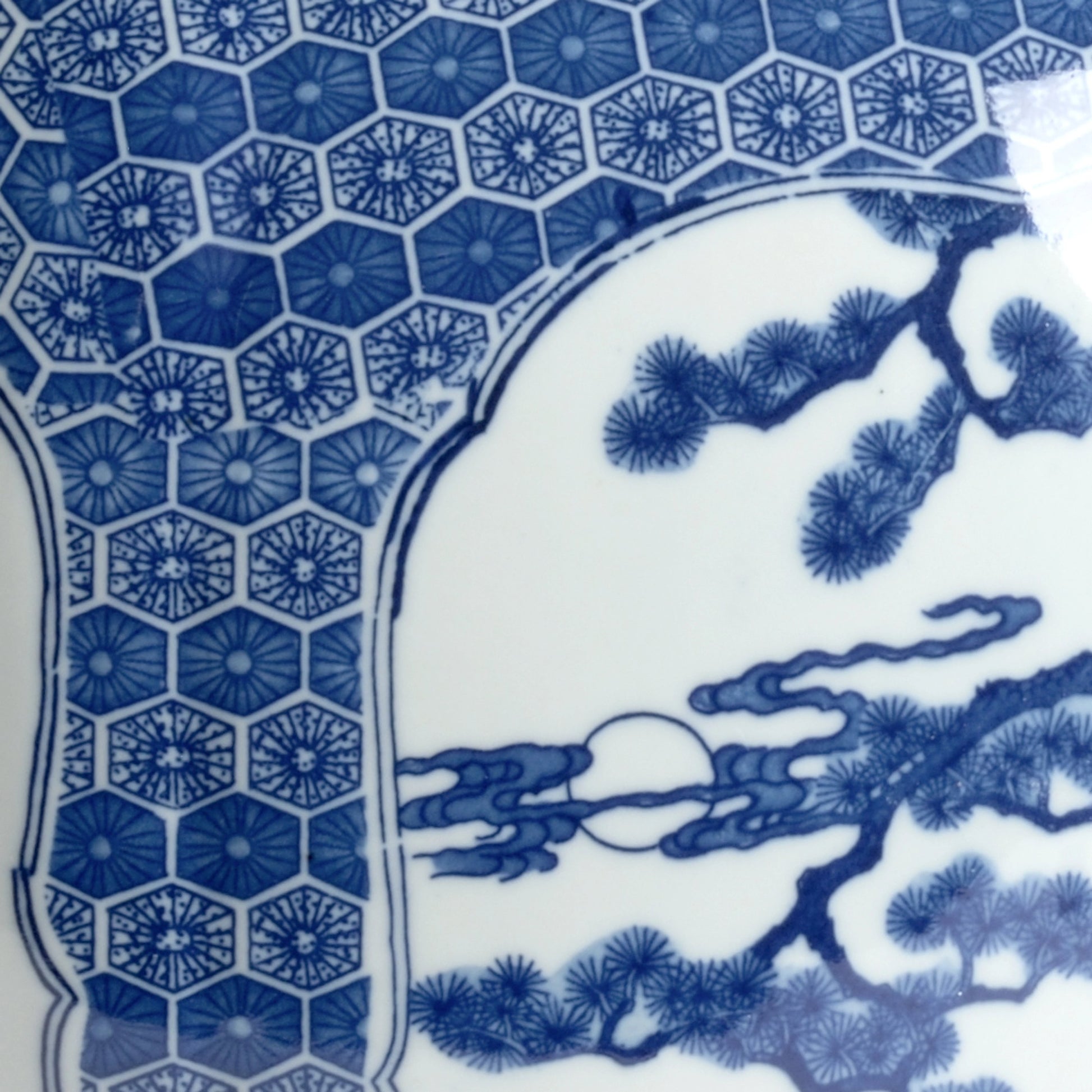 Blue and White Stag Vase by Chelsea House in blue, white glaze, hand painted. Made from ceramic in a cottage & farmhouse style.