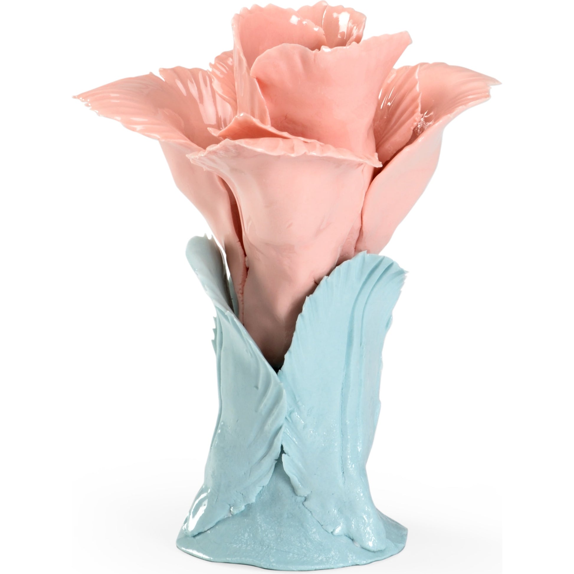 Chelsea Flower by Chelsea House in matte white. Made from ceramic in a cottage & farmhouse style.