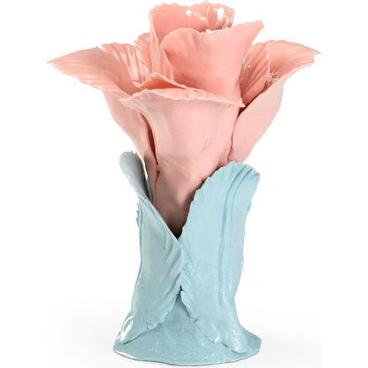 Chelsea Flower by Chelsea House in matte white. Made from ceramic in a cottage & farmhouse style.
