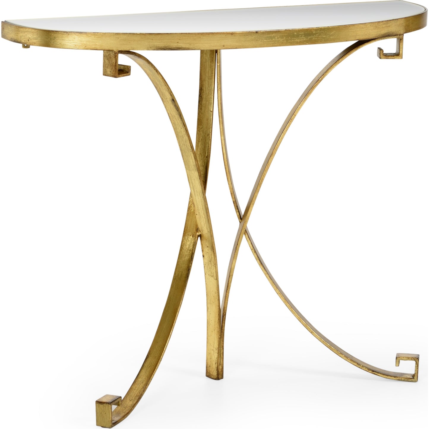 001 SR-782446 | Primary Silo | Cain Console by Chelsea House. Made from metal, mirror in a transitional style.