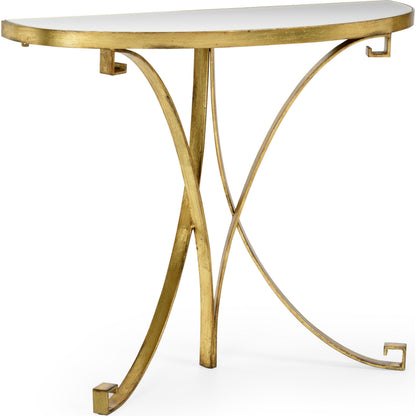 Cain Console by Chelsea House. Made from metal, mirror in a transitional style.