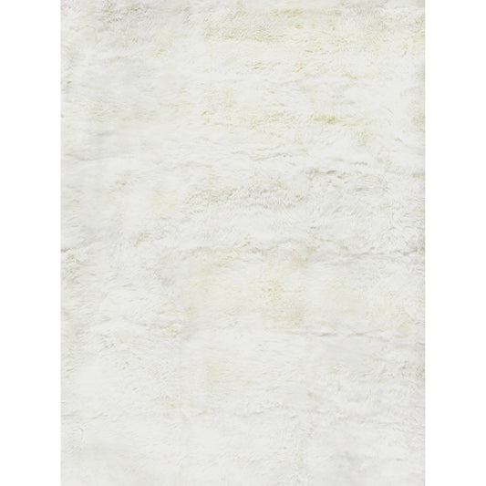 Sheepskin 3845 Rug by Exquisite Rugs in ivory. Made from new zealand sheepskin in a unique style.