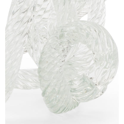 Love Knot by Chelsea House in clear. Made from glass in a coastal style.