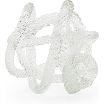 Love Knot by Chelsea House in clear. Made from glass in a coastal style.