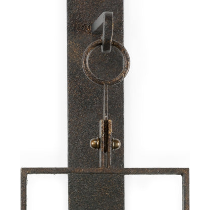 Belk Sconce by Chelsea House. Made from metal, glass in a rustic style.