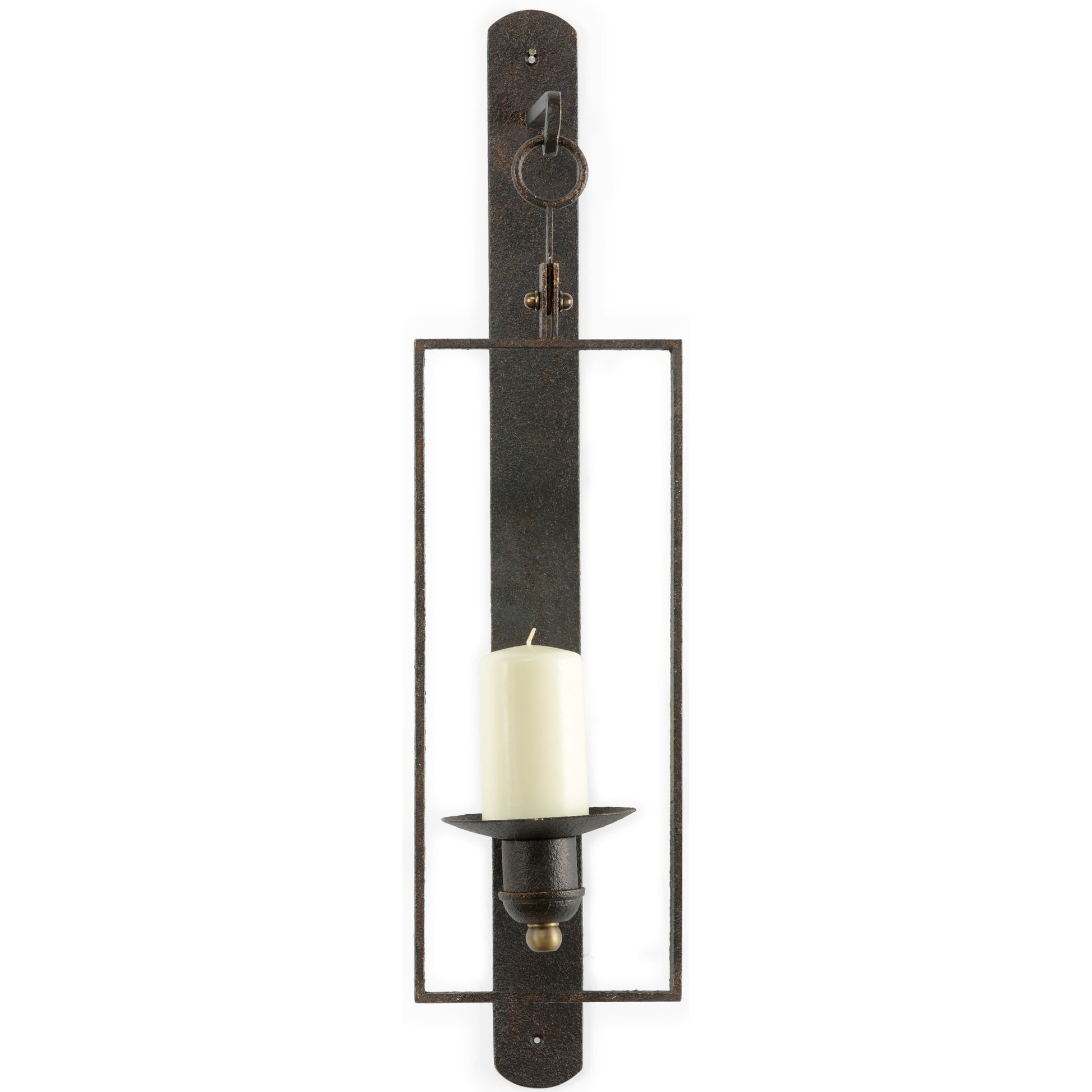 Belk Sconce by Chelsea House. Made from metal, glass in a rustic style.