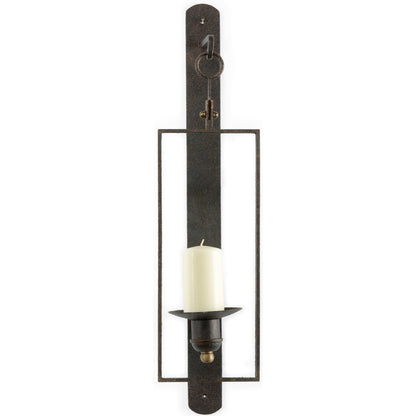 Belk Sconce by Chelsea House. Made from metal, glass in a rustic style.