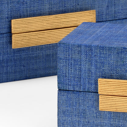Raffia Boxes by Chelsea House. Made from unique in a transitional style.