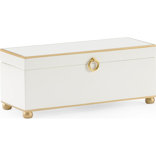 Rectangular Box by Chelsea House. Made from wood, metal in a transitional style.
