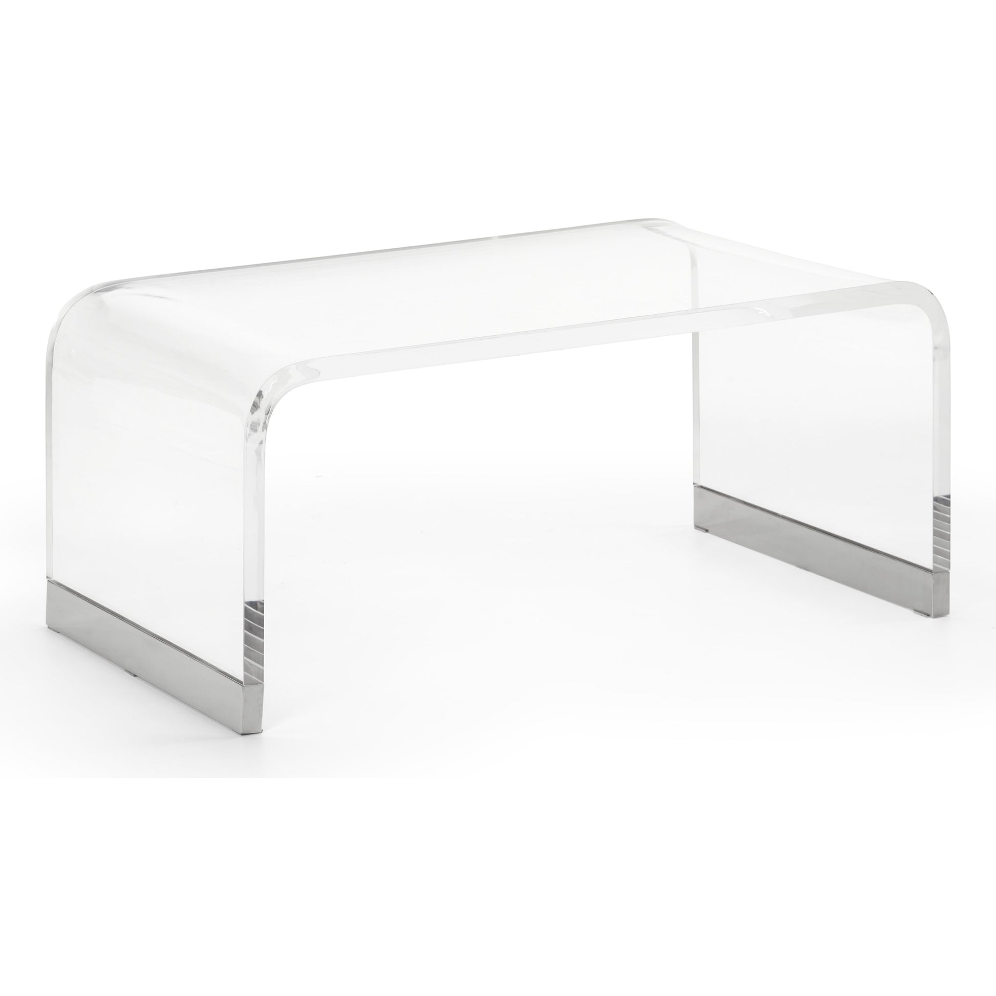 Waterfall Acrylic Coffee Table by Chelsea House. Made from acrylic, metal in a modern style.