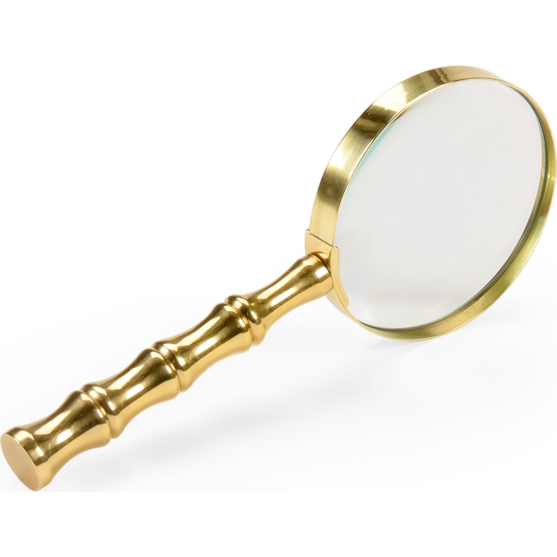 Bamboo Magnifier by Chelsea House in gold. Made from brass, glass in a transitional style.