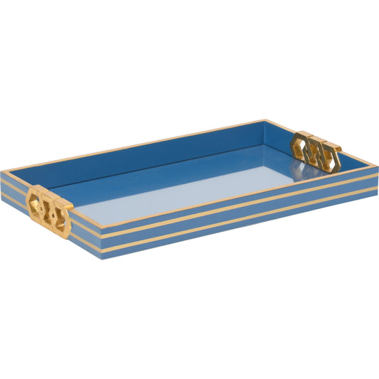 Copas Serving Tray by Chelsea House. Made from wood/glass in a modern style.
