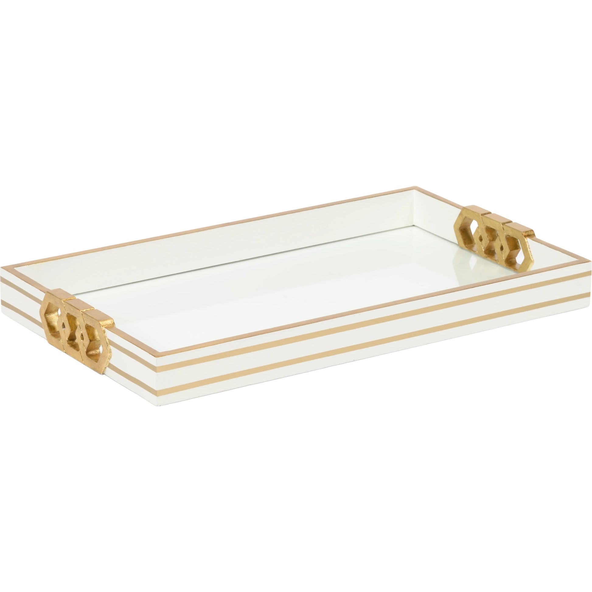 Copas Serving Tray by Chelsea House. Made from wood/glass in a modern style.