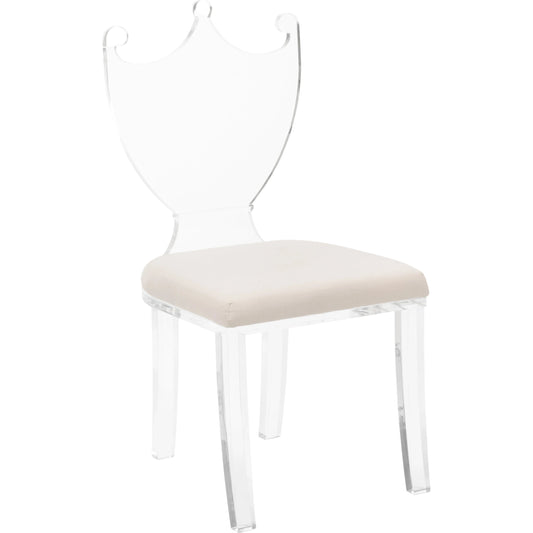 Regency Hall Chair by Chelsea House. Made from acrylic/muslin in a modern style.