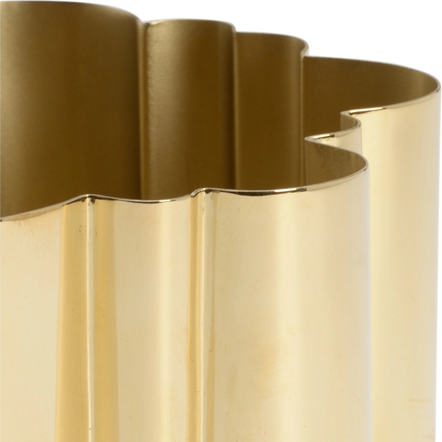 002 SI-2105244 | Closeup | Cloud Bowl by Chelsea House in matte, polished brass. Made from aluminum in a modern style.