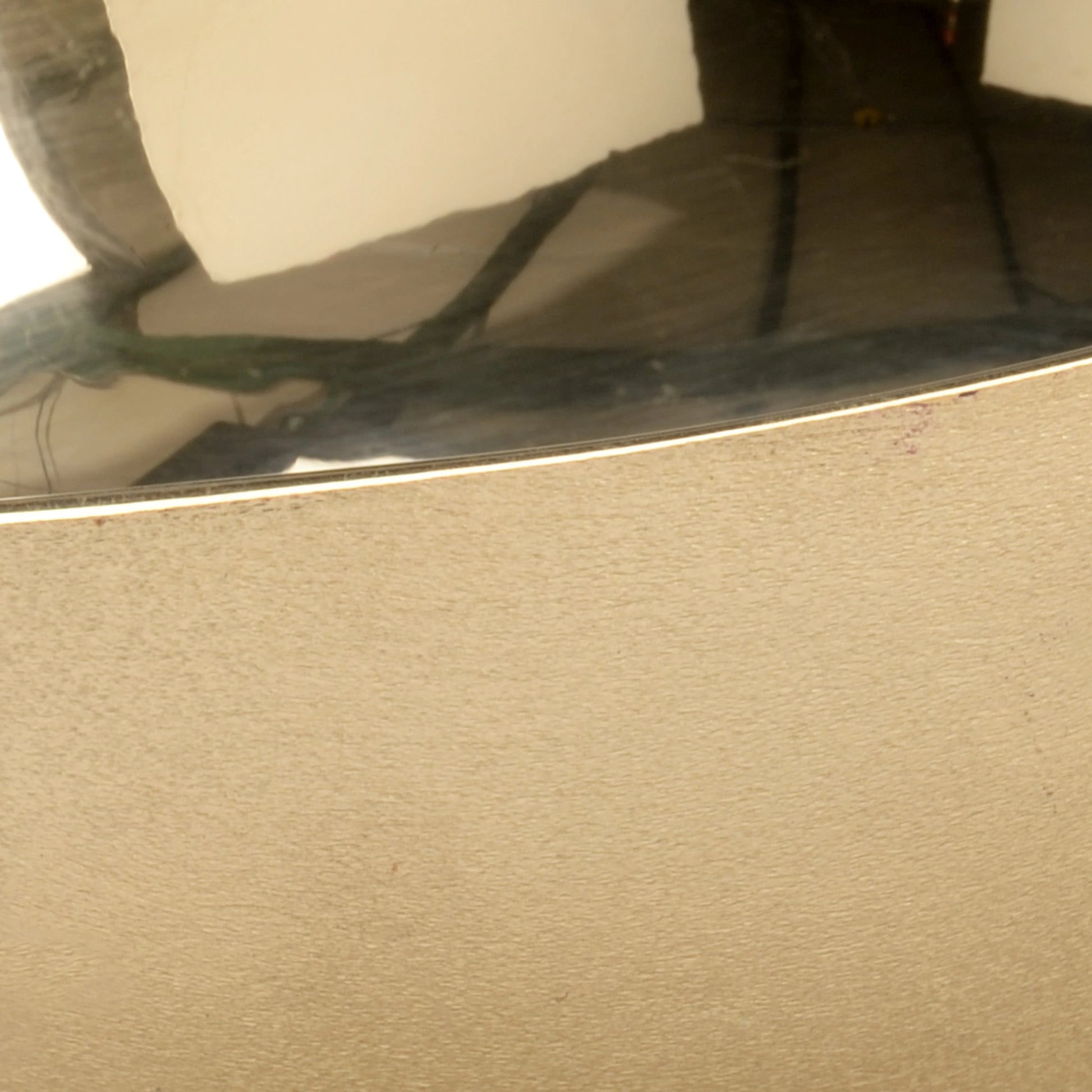 Egg Bowl by Chelsea House in matte, polished brass. Made from aluminum in a modern style.