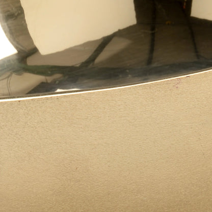 Egg Bowl by Chelsea House in matte, polished brass. Made from aluminum in a modern style.