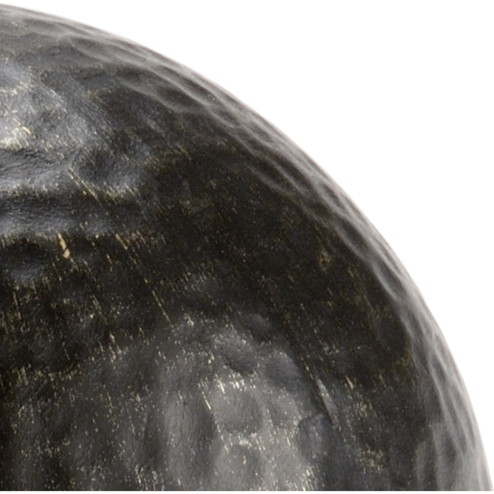 Black Hammered Ball by Chelsea House in black. Made from unique in a modern style.