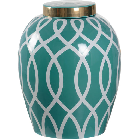 Sarah Ginger Jar by Chelsea House. Made from ceramic in a modern style.