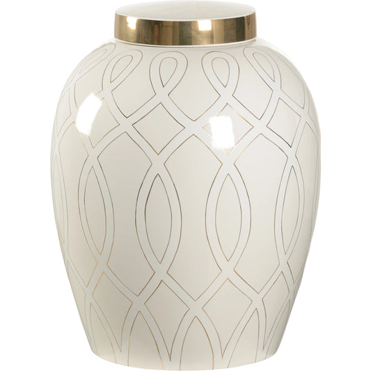 Sarah Ginger Jar by Chelsea House. Made from ceramic in a modern style.