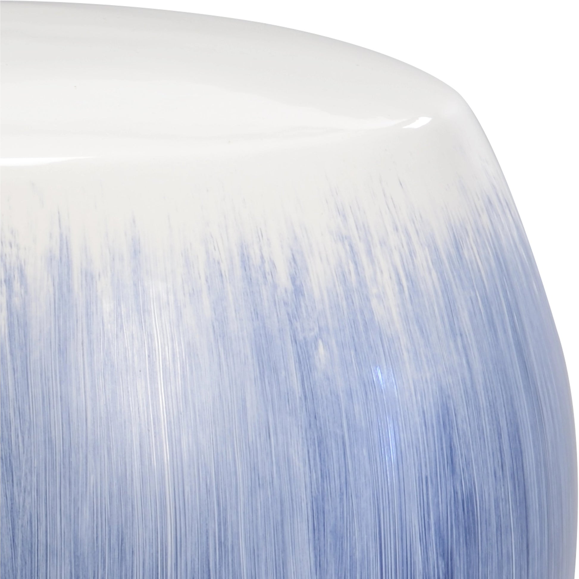 Alexander Garden Seat by Chelsea House in blue, white glaze. Made from unique in a modern style.