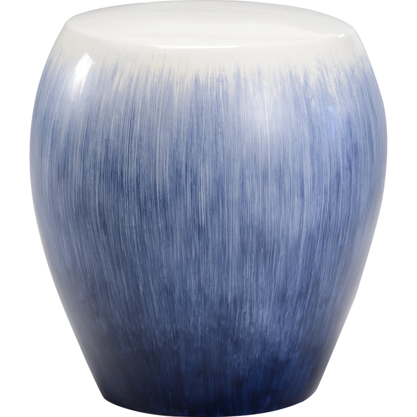 001 SI-2105306 | Primary Silo | Alexander Garden Seat by Chelsea House in blue, white glaze. Made from unique in a modern style.