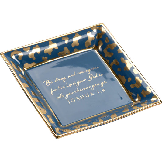 Square Jungle Verse Plate by Chelsea House. Made from ceramic in a modern style.